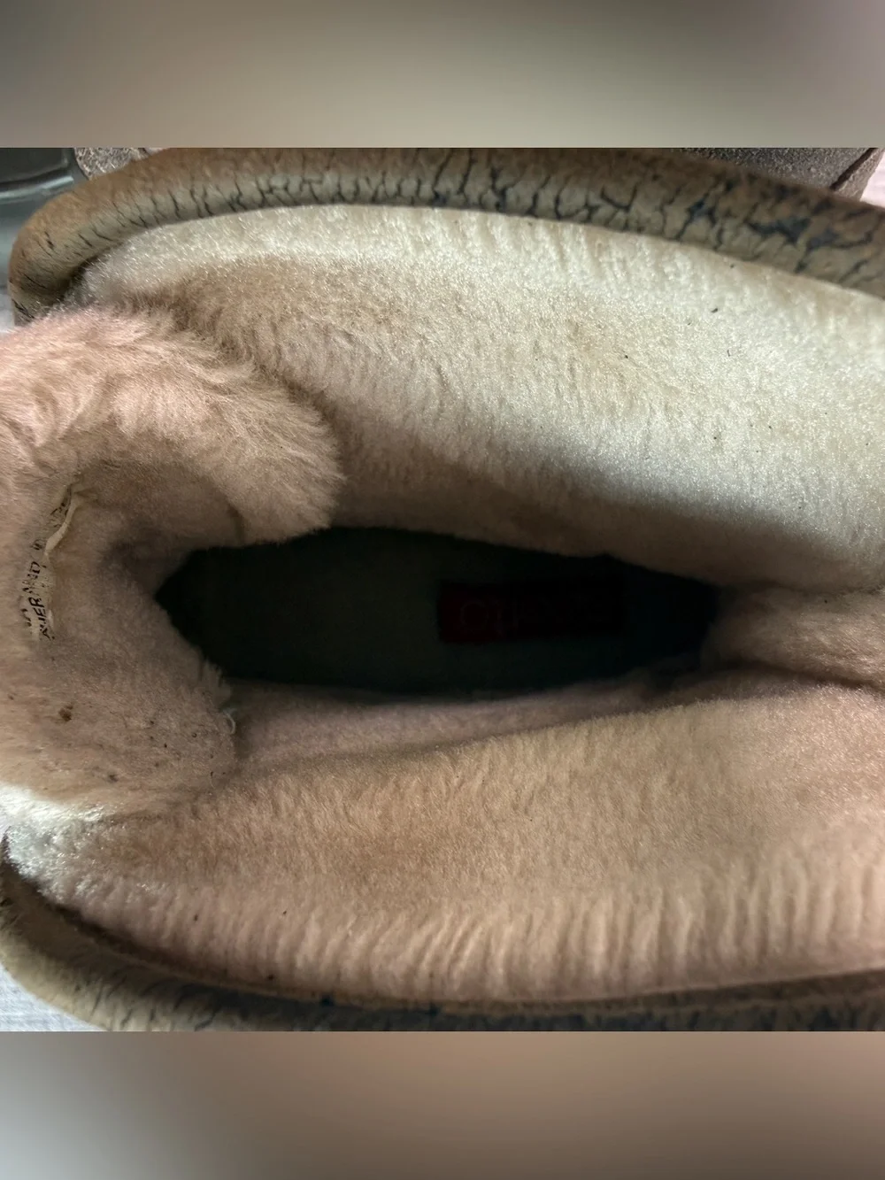 Vintage Sporto Diana Duck Boot | 7 | Gray Suede Faux Fur Lined | Genuine Duck